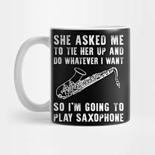 Sax and Laughter: Unleash Your Playful Melodies! Mug